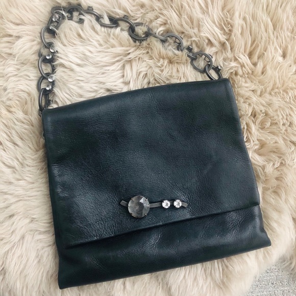 Miu Miu Handbags - Miu Miu Shoulder Bag w/ Cross Body Strap in Black